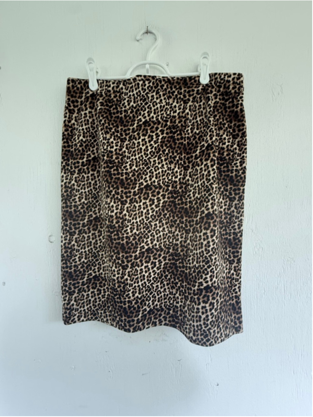 Alfani Leopard Print Pencil Skirt Size 12 Stretch Animal Print